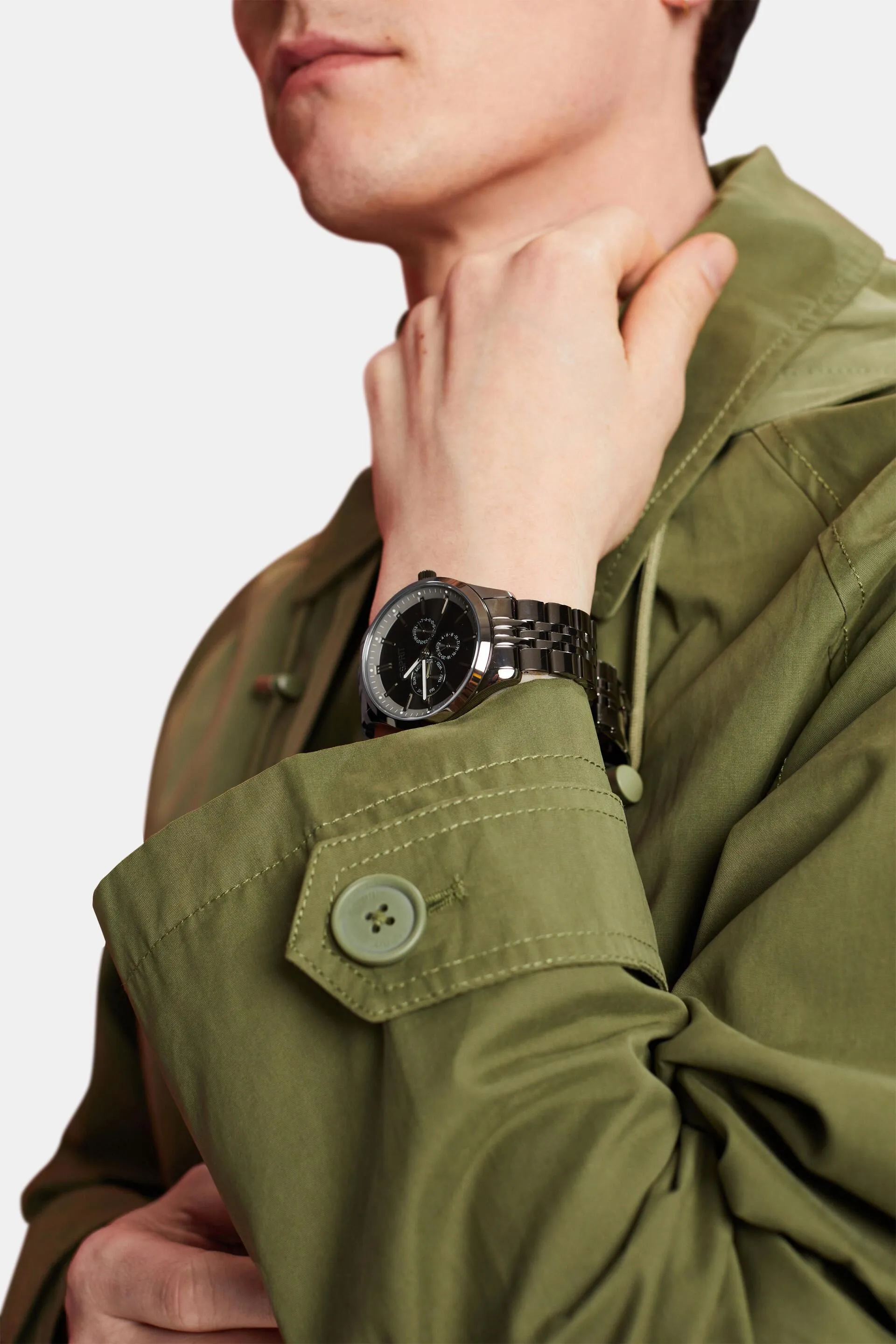 Orologio in acciaio inox con cinturino a maglie