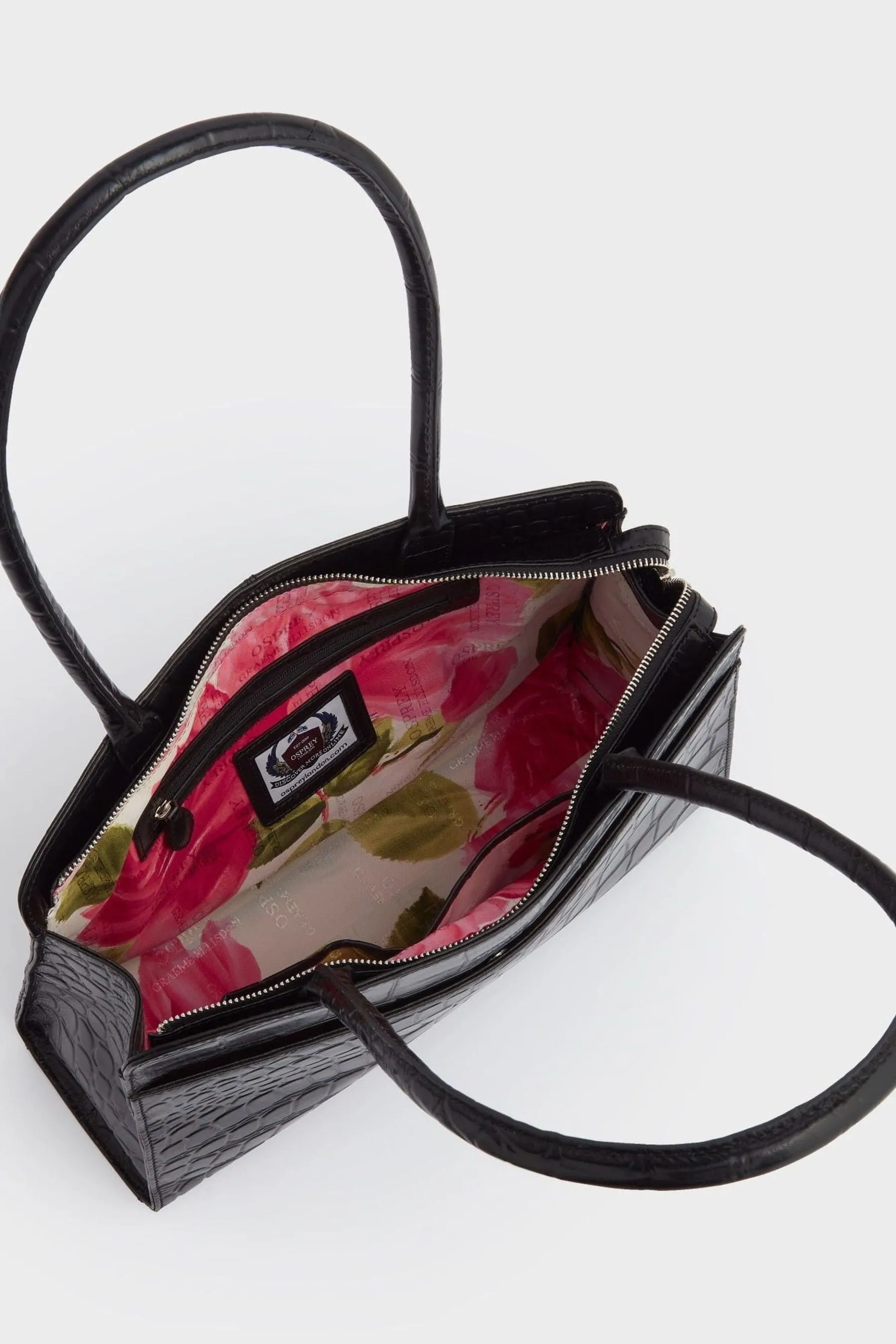 OSPREY LONDON - Tilly - Nero - Borsa da spalla in pelle