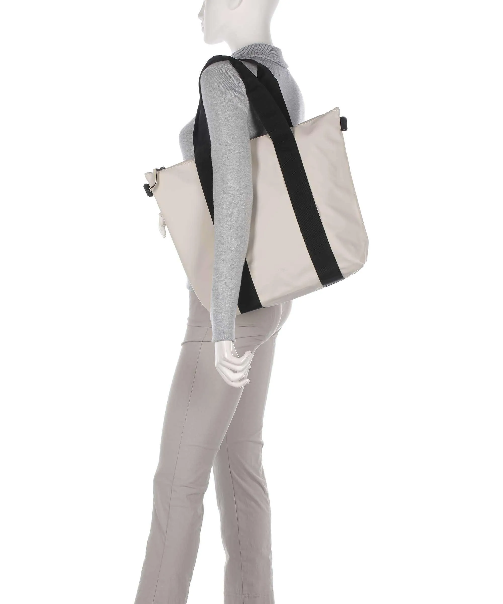  Rains Mini Borsa shopper poliestere, poliuretano avorio  