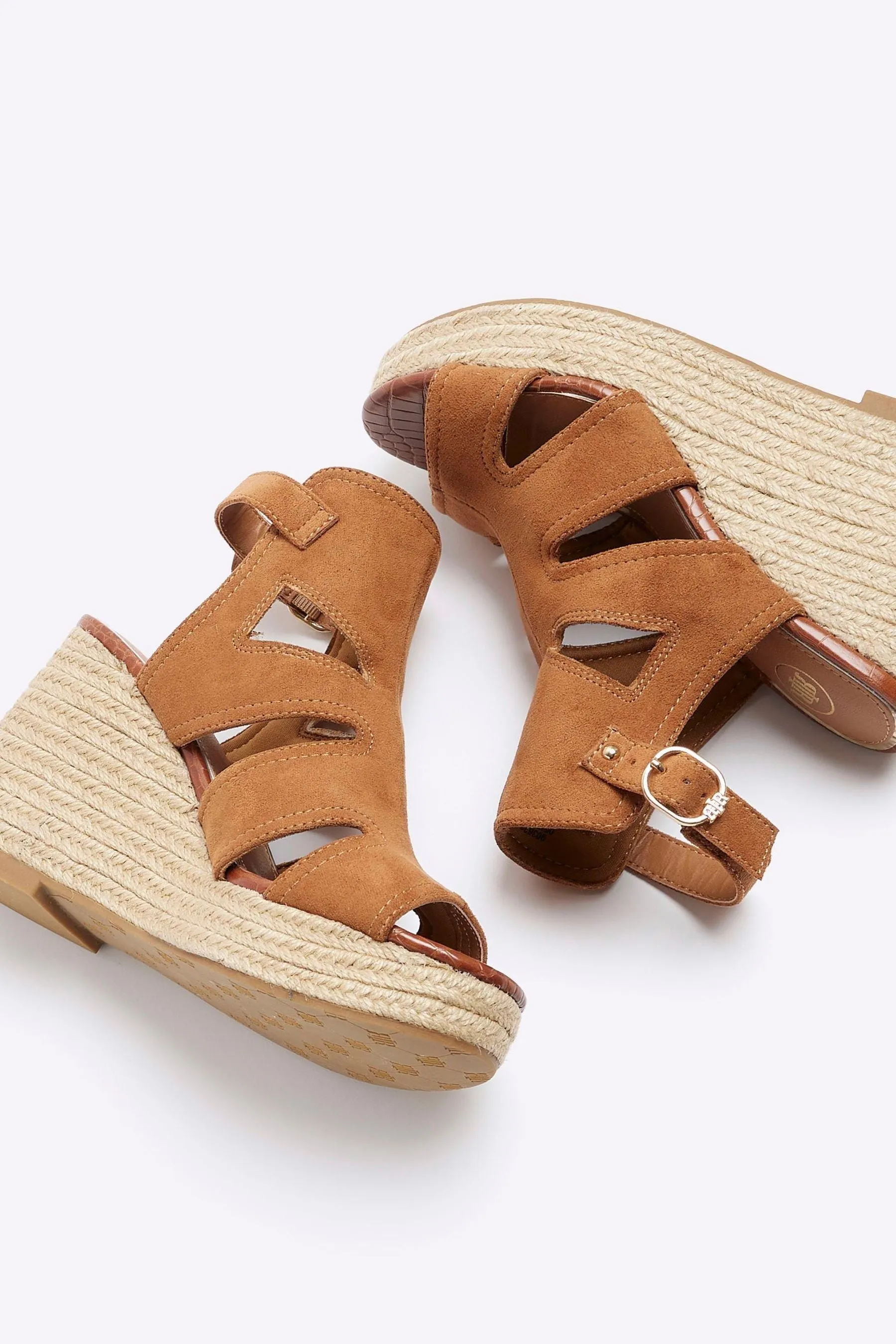 River Island - Scarpe Stivali con zeppa e cut-out