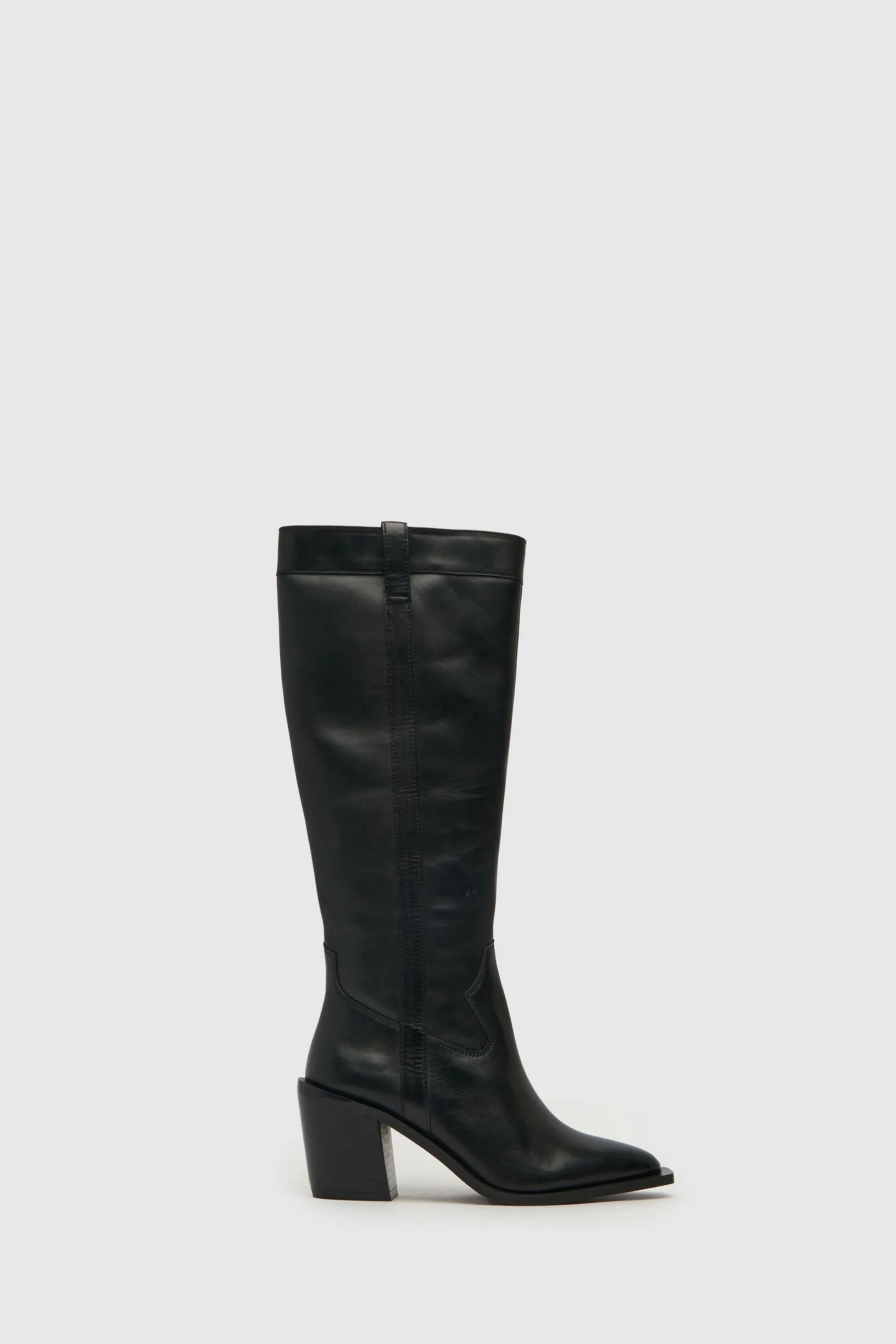 Schuh - Dorothy - Nero al ginocchio stile western - Stivali