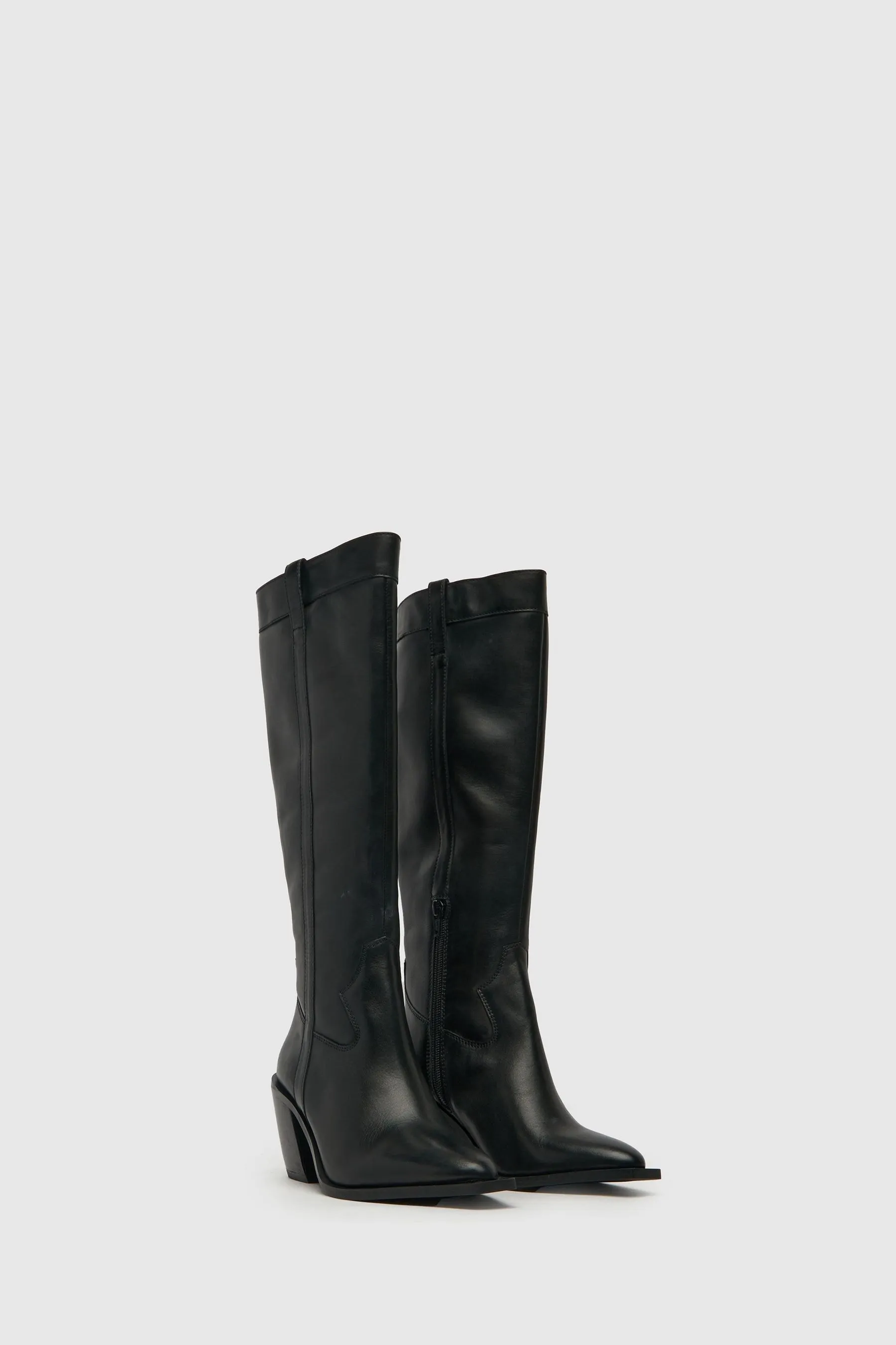 Schuh - Dorothy - Nero al ginocchio stile western - Stivali