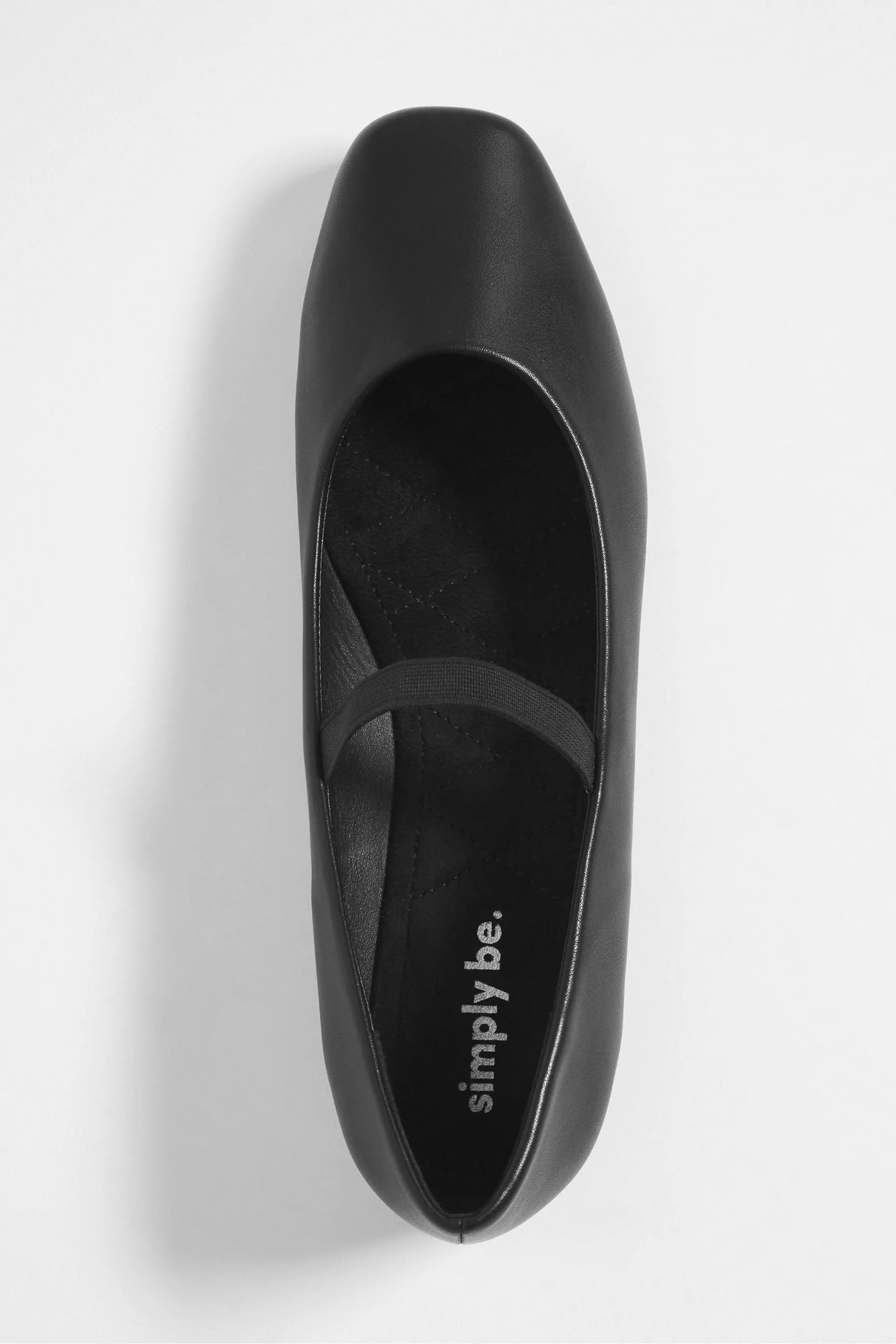 Simply Be - Eleanor - Ballerine con punta quadrata a Vestibilità ampia