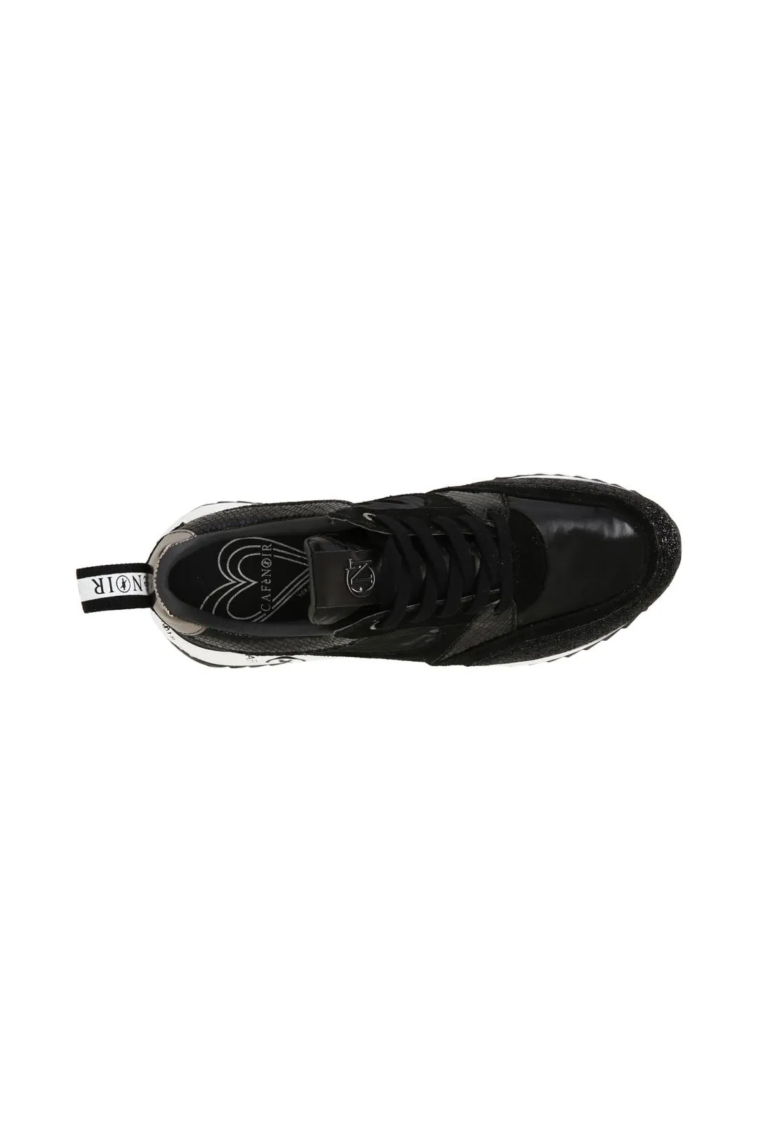 sneakers in nylon e pelle scamosciata