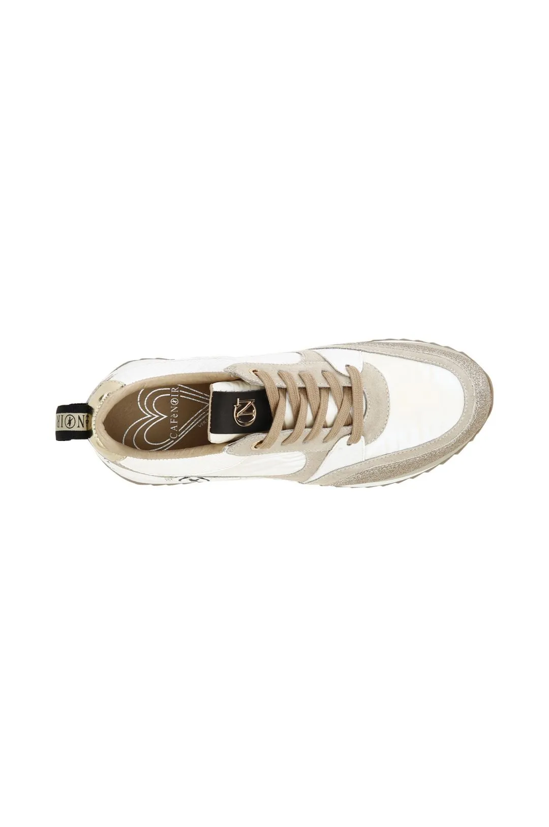 sneakers in nylon e pelle scamosciata