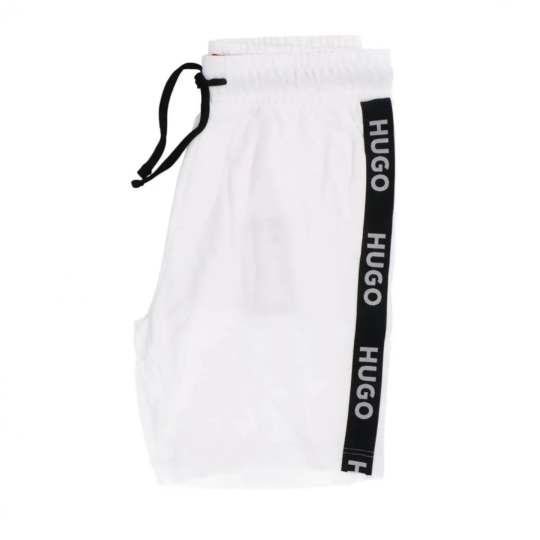SPORTY LOGO SHORTS Bianco