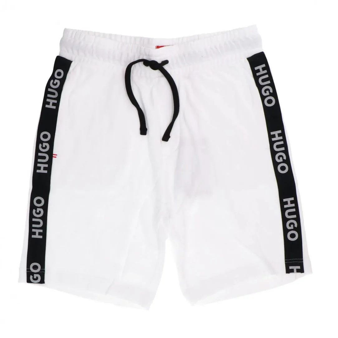 SPORTY LOGO SHORTS Bianco