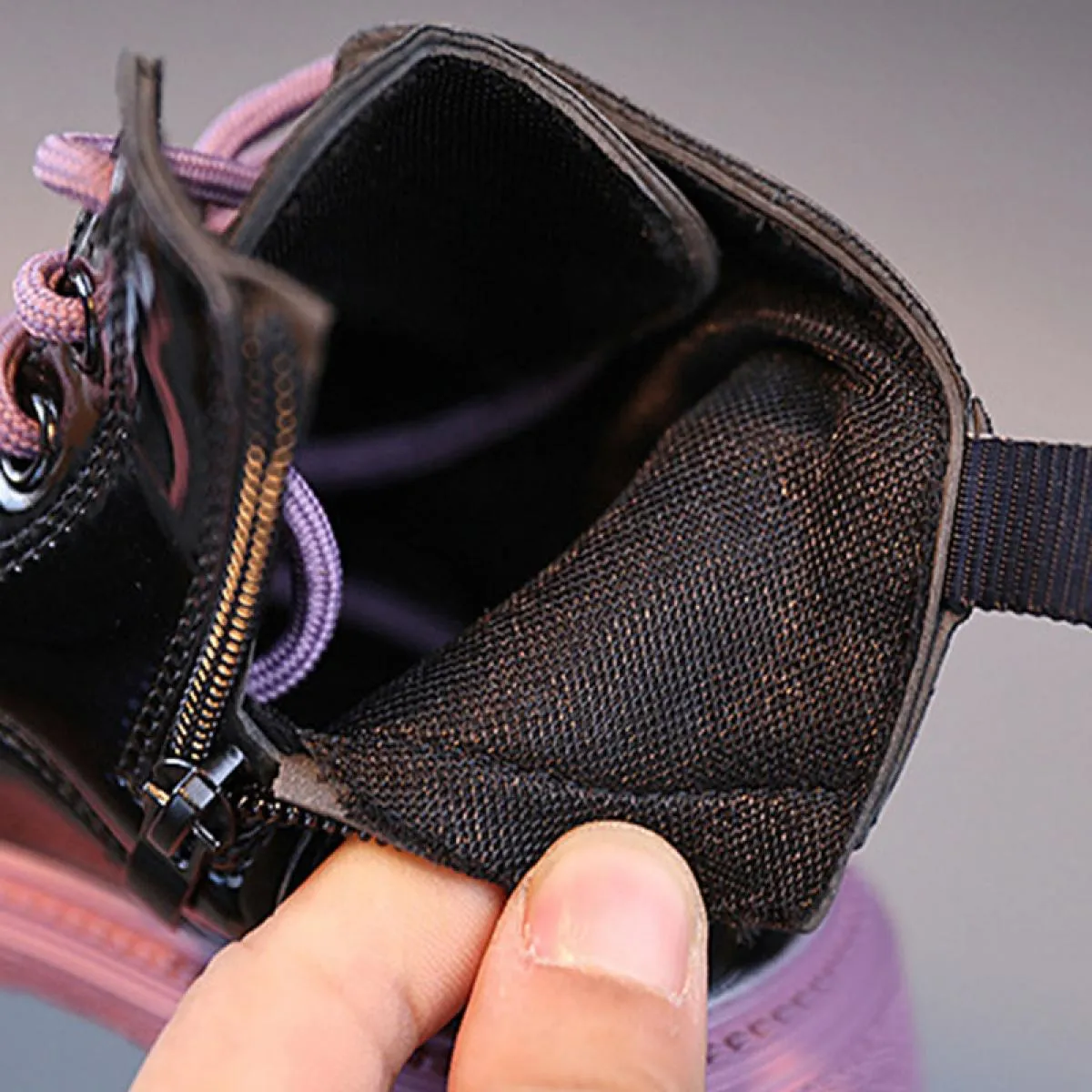 Stivali con plateau per bambini di alta qualità Lacci colorati Stivali comodi per bambina Primavera Autunno Scarpe per bambini p