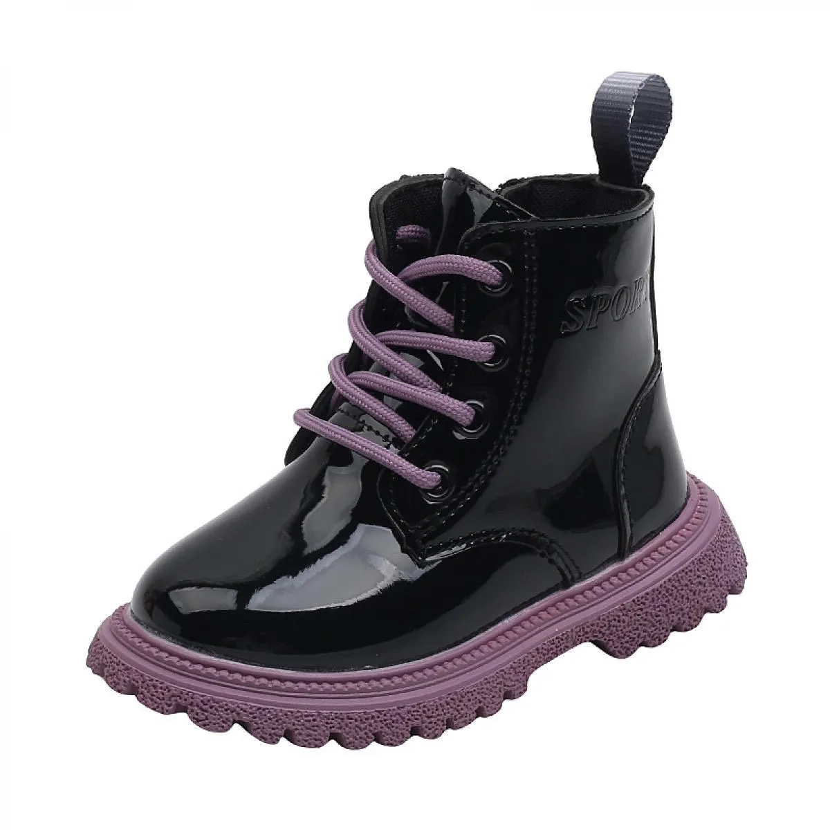 Stivali con plateau per bambini di alta qualità Lacci colorati Stivali comodi per bambina Primavera Autunno Scarpe per bambini p