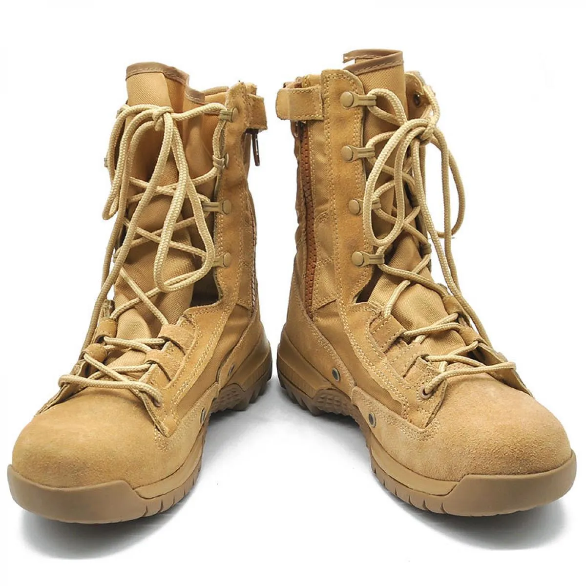 Stivali da combattimento retrò da uomo Primavera Autunno Stivali da combattimento con lacci da allenamento Scarpe da trekking al