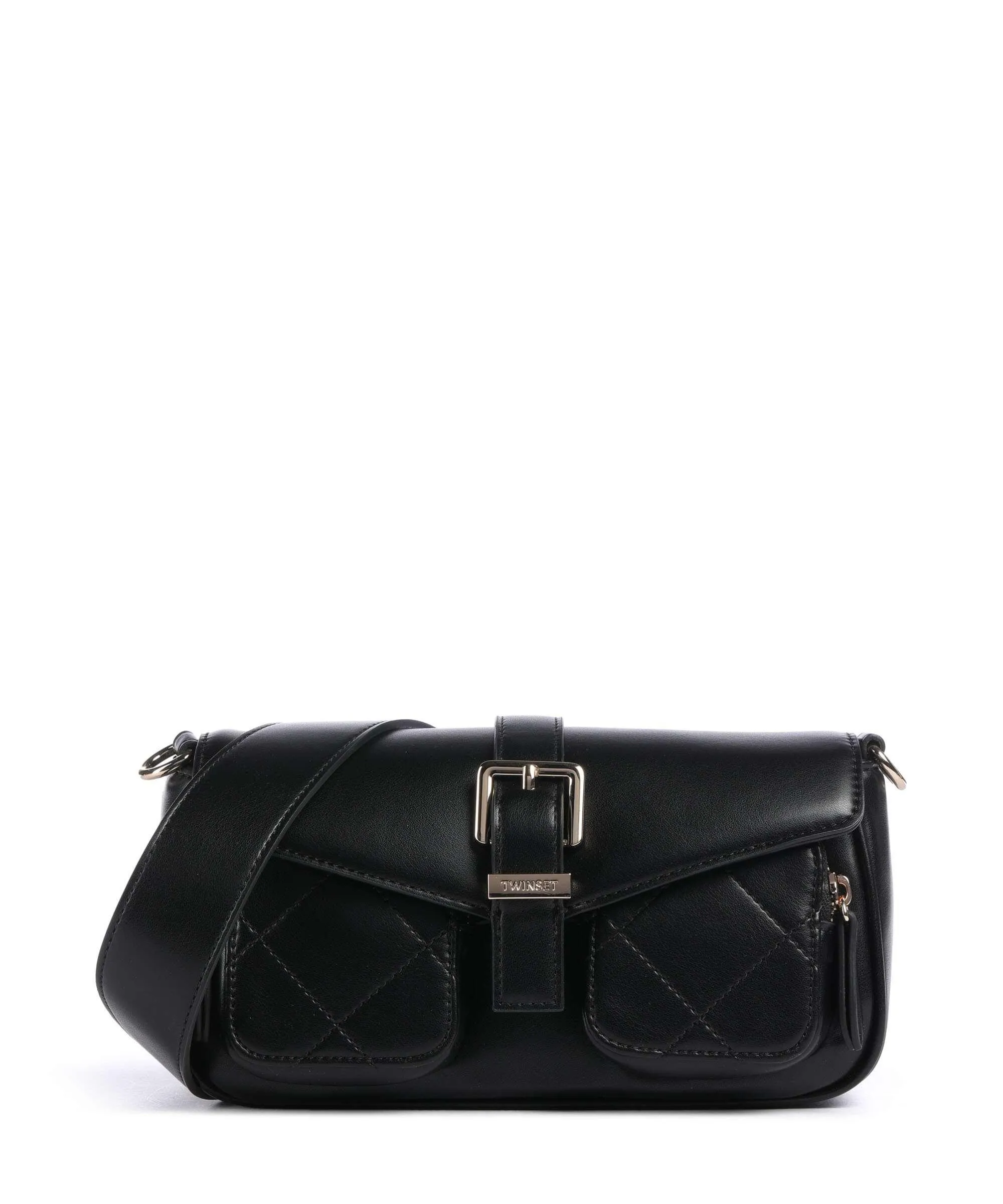  Twinset Borsa a tracolla pelle sintetica nero  