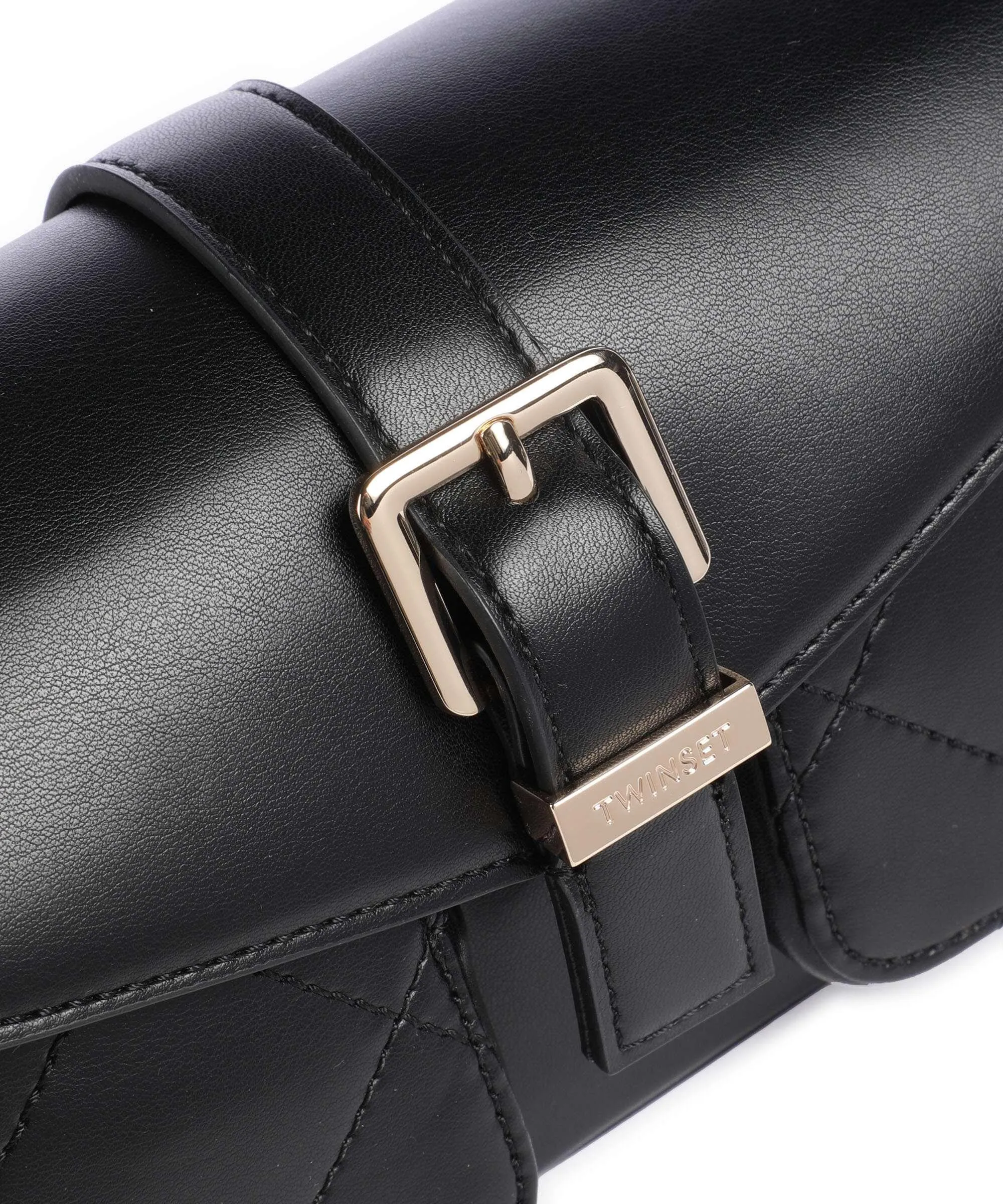  Twinset Borsa a tracolla pelle sintetica nero  