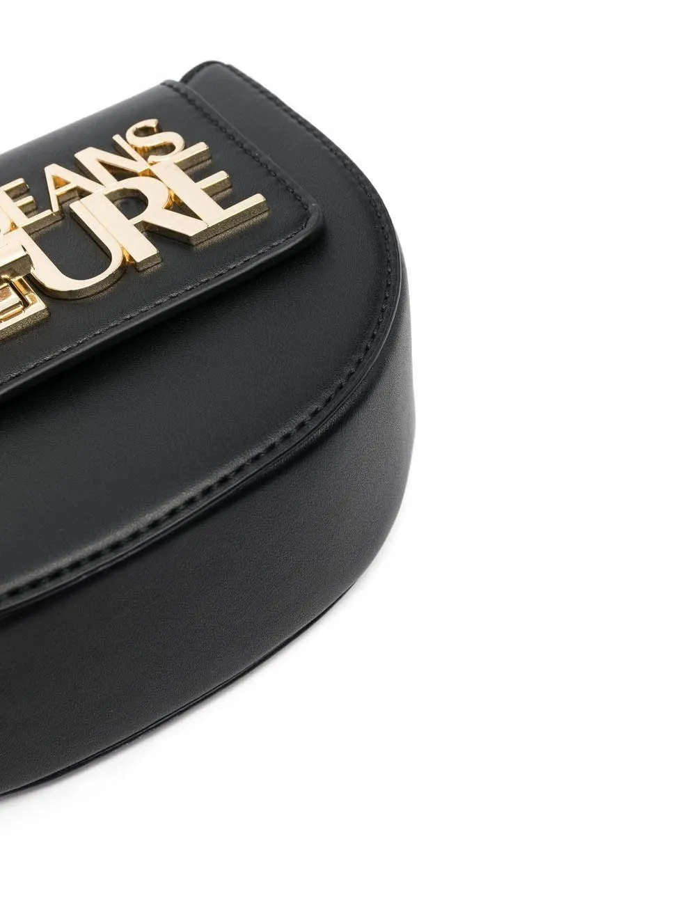 Versace Jeans Couture     Borsa a tracolla con placca logo Nero