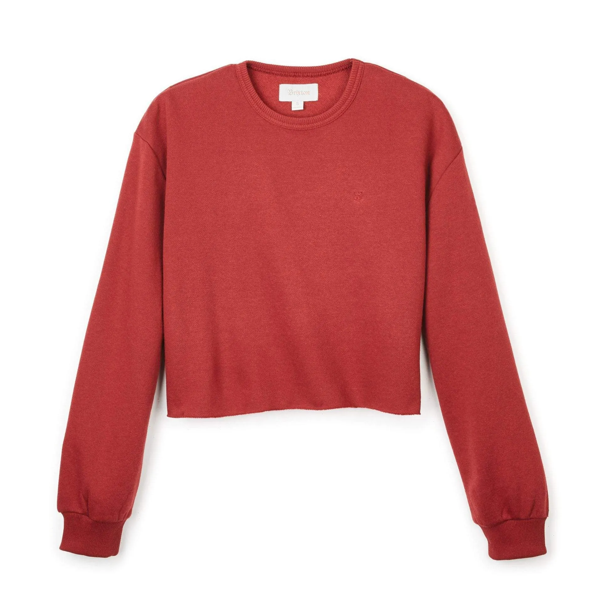 Vintage Crop Crew Burgundy