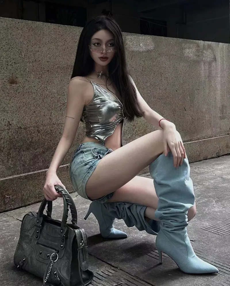 Wide Boots, Hot Girl Cowboy Boots, High Heels, Pointed Toe Boots, Stiletto Boots, High Boots, Large Boots, Long Boots Fo
