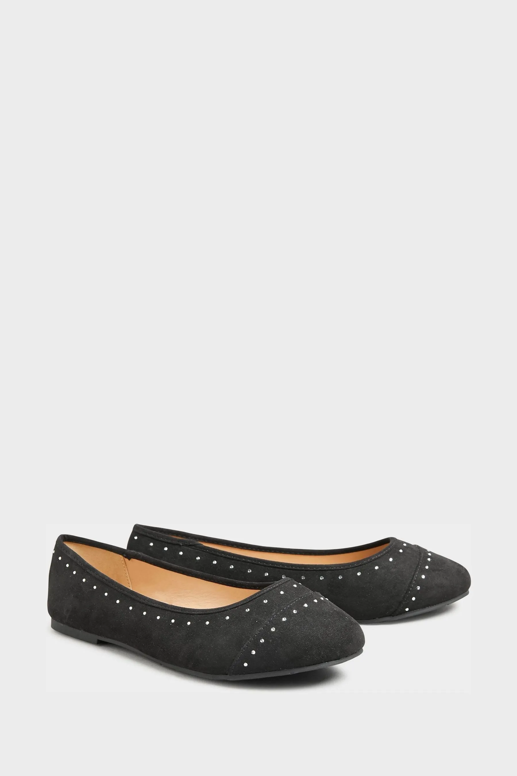 Yours Curve Vestibilità ampia - Ballerine con strass