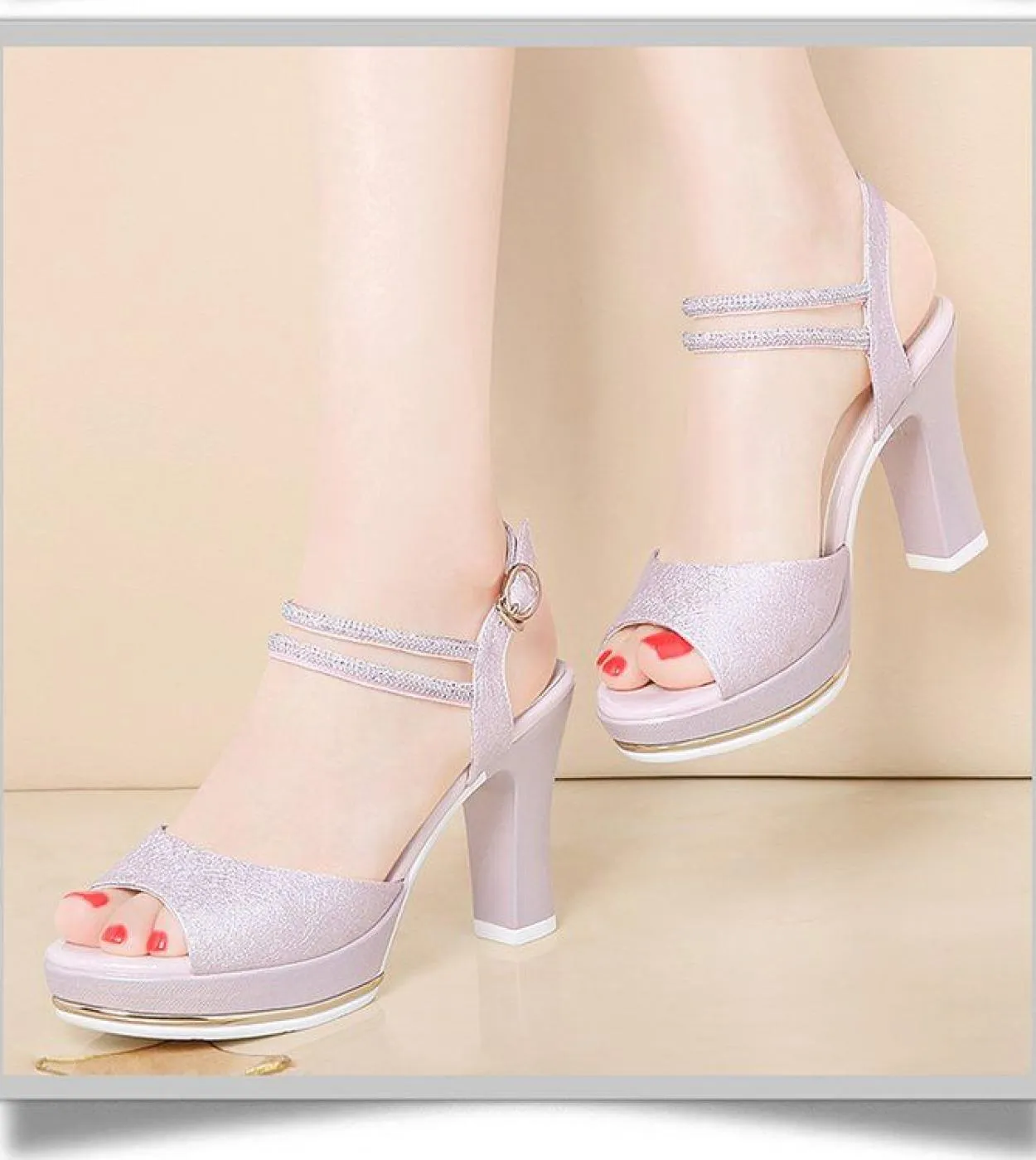 Zeppe da donna di lusso Zeppe con tacco alto Sandalo Scarpe Donna Estate Donna